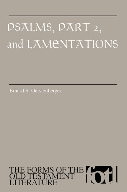 Cover image for Psalms, Part 2, and Lamentations, isbn: 9780802804884