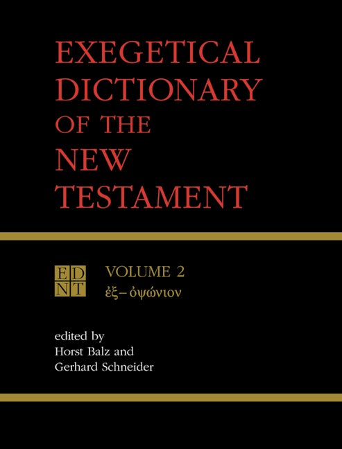 Cover image for Exegetical Dictionary of the New Testament, Vol. 2, isbn: 9780802828088