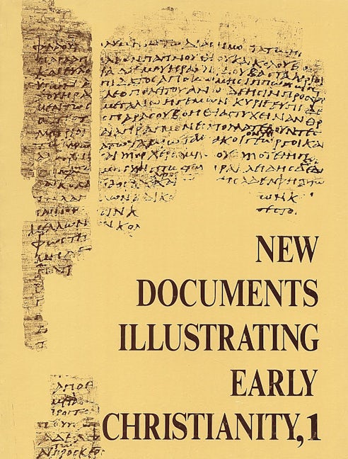 Cover image for New Documents Illustrating Early Christianity, 1, isbn: 9780802845115