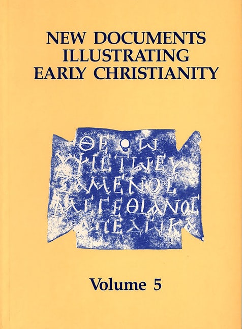 Cover image for New Documents Illustrating Early Christianity, 5, isbn: 9780802845153