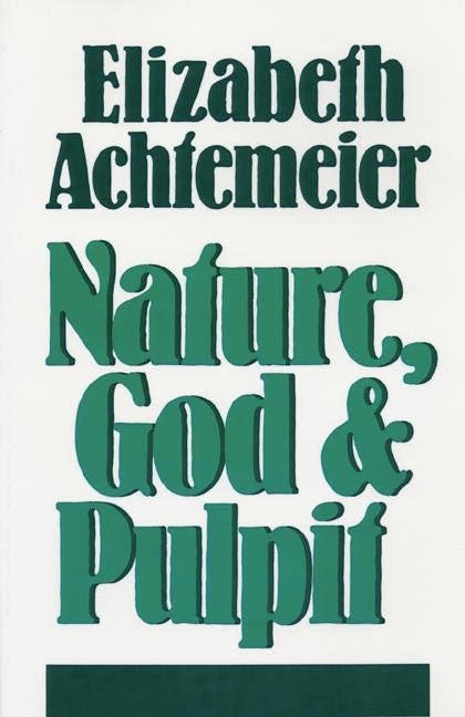 Cover image for Nature, God & Pulpit, isbn: 9780802847850