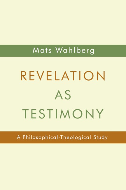 Cover image for Revelation as Testimony, isbn: 9780802869883