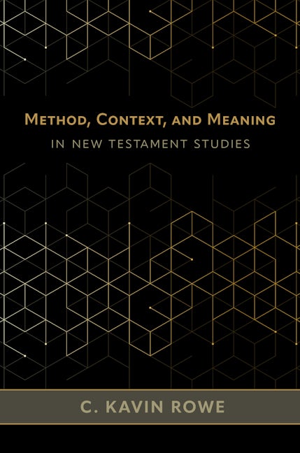 Cover image for Method, Context, and Meaning in New Testament Studies, isbn: 9780802882738