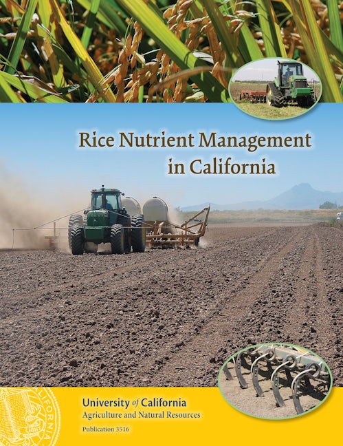 Cover image for Rice Nutrient Management in California, isbn: 9781601076434