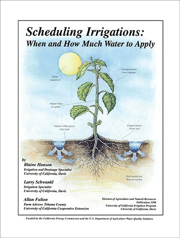Cover image for Scheduling Irrigations, isbn: 9781601078872
