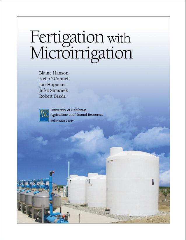 Cover image for Fertigation with Microirrigation, isbn: 9781879906792